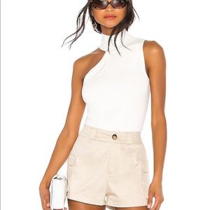 Superdown Luz Knit Top in White